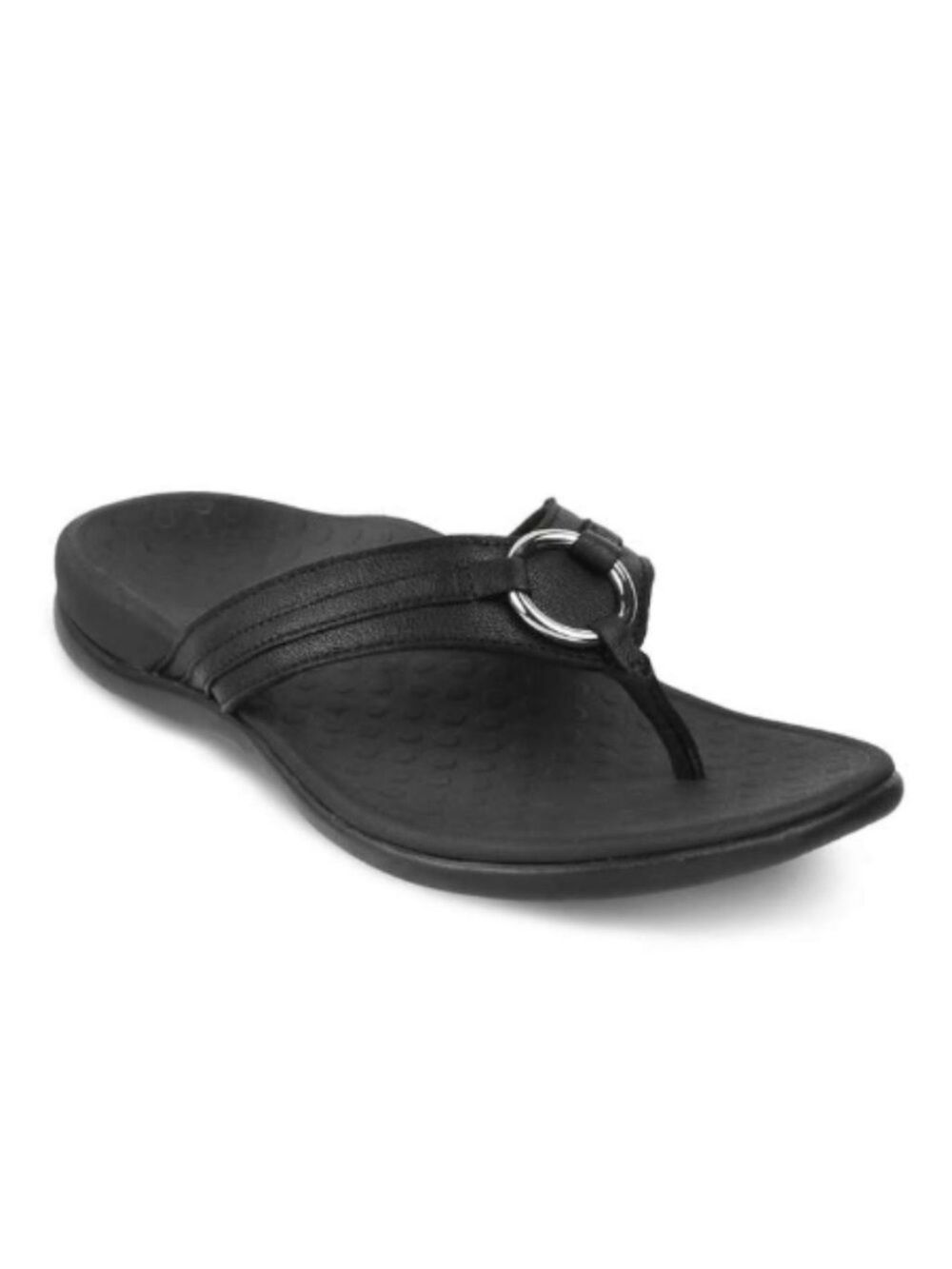 Vionic Tide Aloe Black Toe-Post Sandal Flip Flop Women's US Size 9